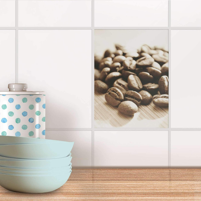 Fliesensticker - Coffee Beans