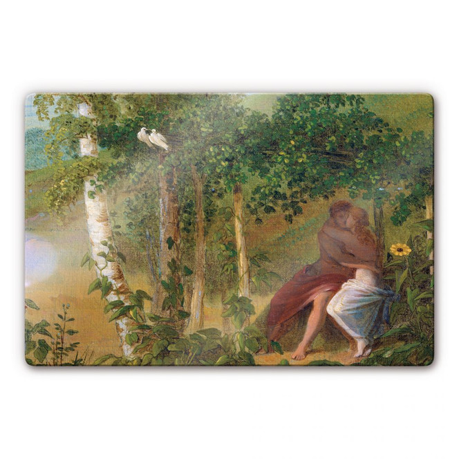Glasbild Friedrich - Liebespaar