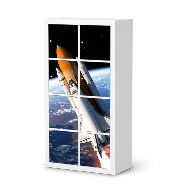 Klebefolie IKEA Expedit Regal 8 Türen - Space Traveller- Bild 1