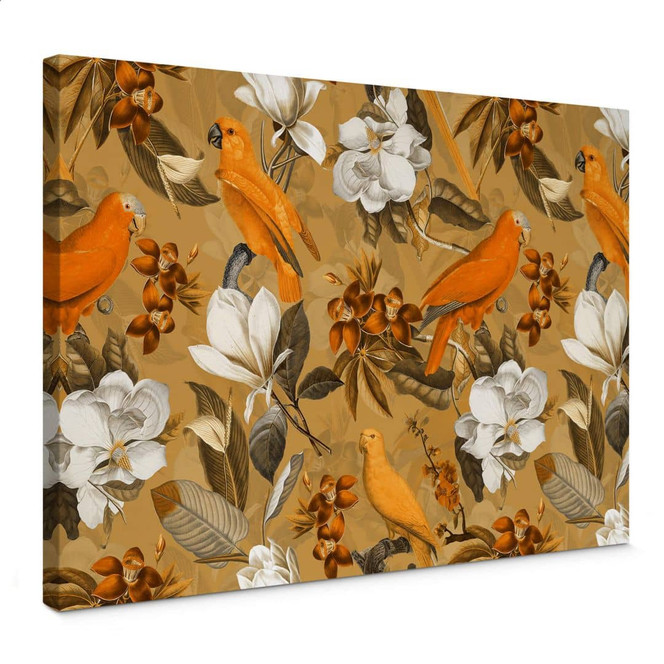 Leinwandbild UN Designs - Tropisch Ocker