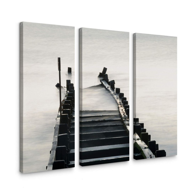 Leinwandbild Way to nowhere (3-teilig)