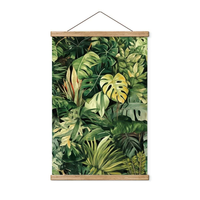 Stoffbild Dschungelpflanzen - Jaszke
