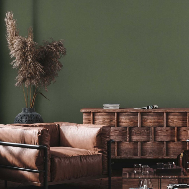 Tapete Grün Vliestapete Dunkelgrün modern für Wohnzimmer, Schlafzimmer, Küche