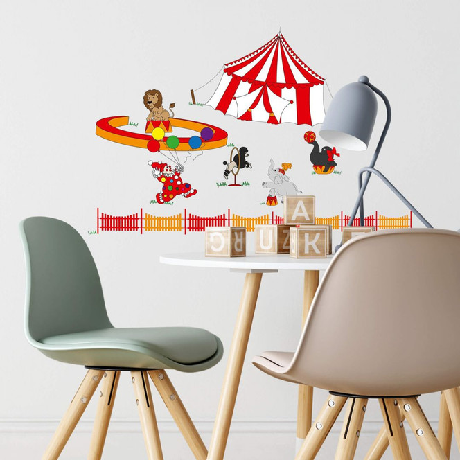 Wandsticker Zirkus mit Tieren - Bild 1
