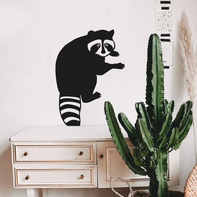 Wandtattoo Waschbär 02