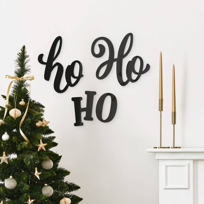 3D Schriftzug Weihnachten - Ho Ho Ho - Acryldeko