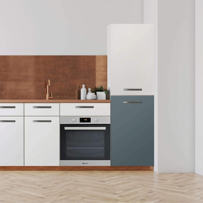 Klebefolie - Hochschrank (60x100cm) - Blaugrau Light- Bild 1