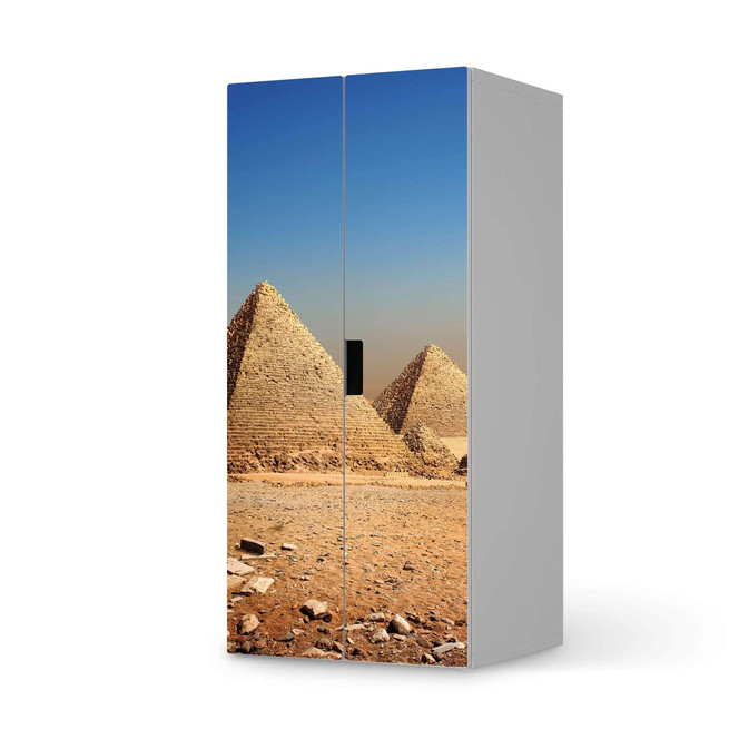 Möbelfolie IKEA Stuva / Malad Schrank - 2 grosse Türen - Pyramids- Bild 1