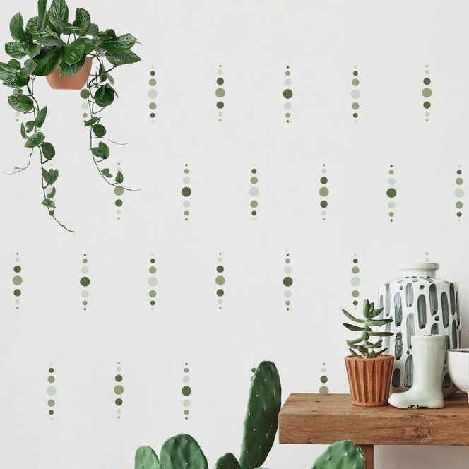 Wandtattoo Formen - Geometrische Kreise in Grün