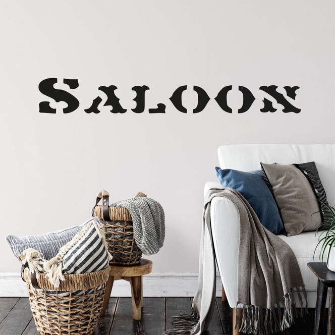 Wandtattoo Saloon