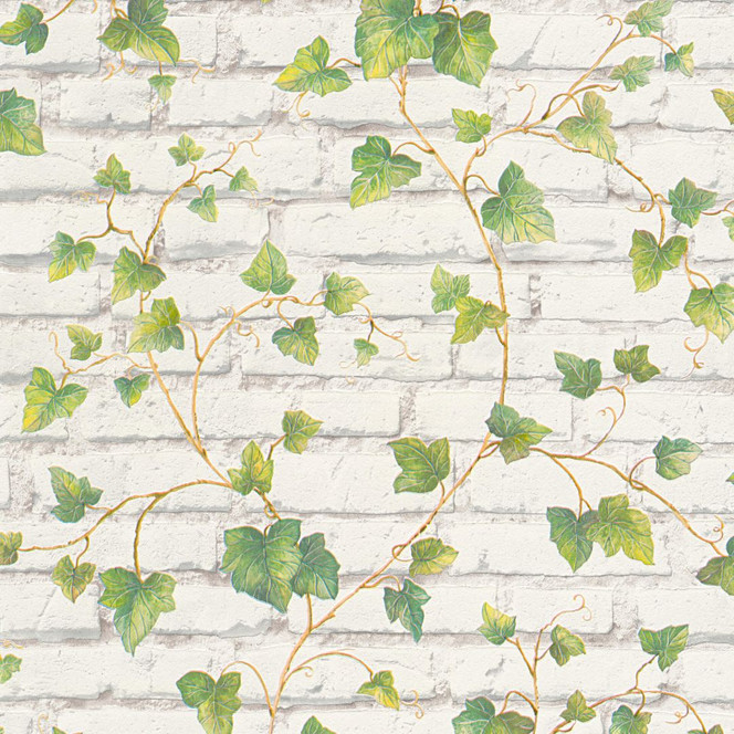 A.S. Création Vliestapete Wood and Stone Tapete in Steinoptik Backstein braun, grün, weiss