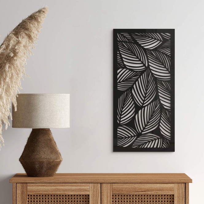 Acryldeko Blätter Buche