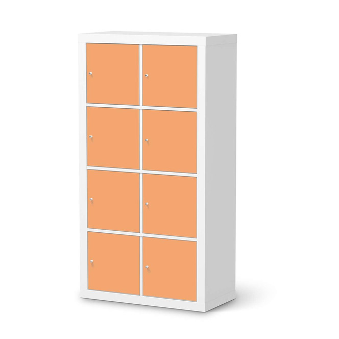 Klebefolie IKEA Expedit Regal 8 Türen - Orange Light- Bild 1
