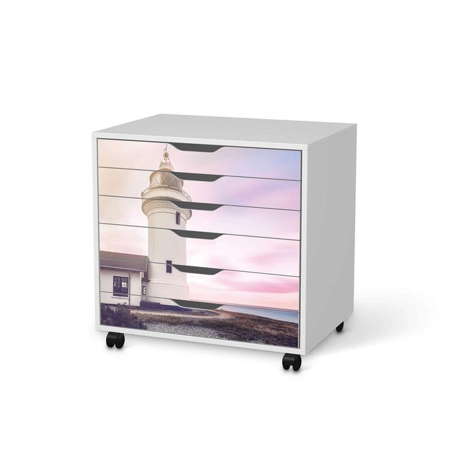 Möbelfolie IKEA Alex Rollcontainer 6 Schubladen - Lighthouse- Bild 1