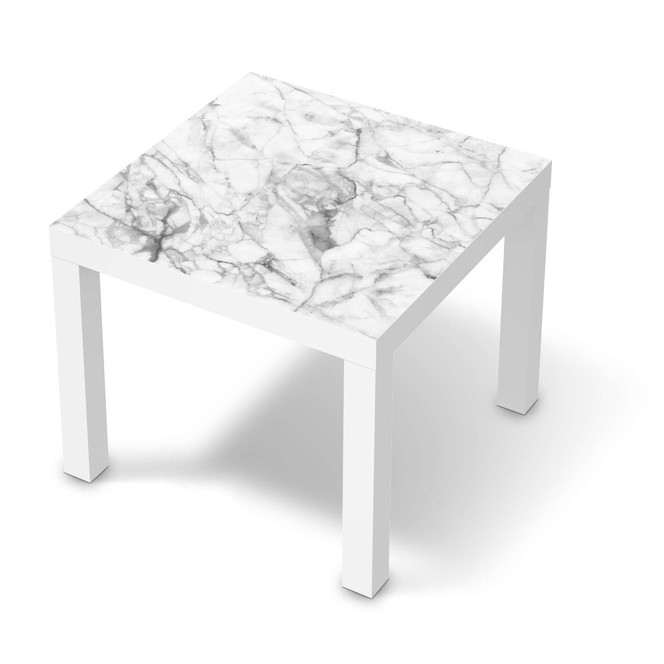 Möbelfolie IKEA Lack Tisch 55x55cm - Marmor weiss- Bild 1