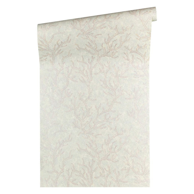 Versace wallpaper Tapete Les Etoiles de la Mer grau, metallic, lila