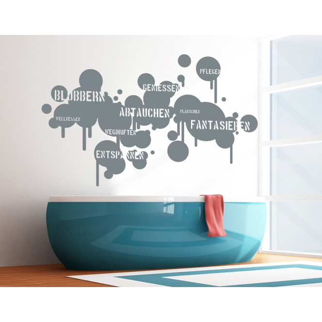 Wandtattoo Blatern: Abtauchen