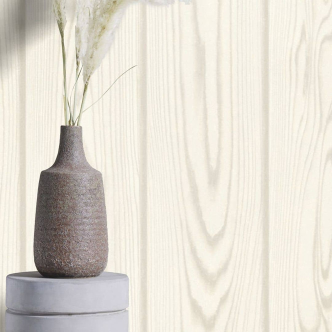 Holzoptiktapete, Vliestapete Factory V weiss