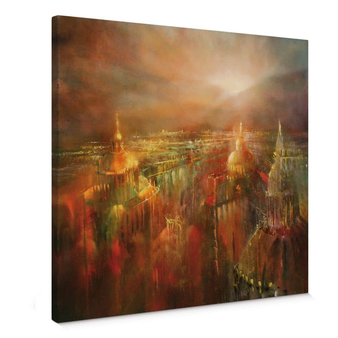 Leinwandbild Schmucker - Die Stadt erwacht