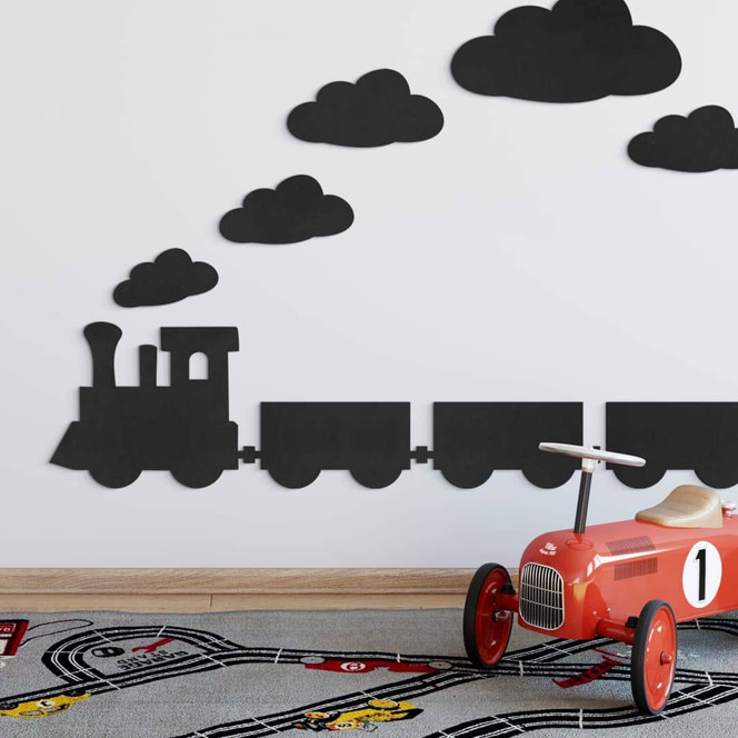 MDF - Holzdeko - Eisenbahn (4-teilig)