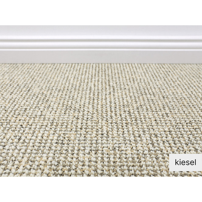 Riad Teppichboden Meterware in Kiesel