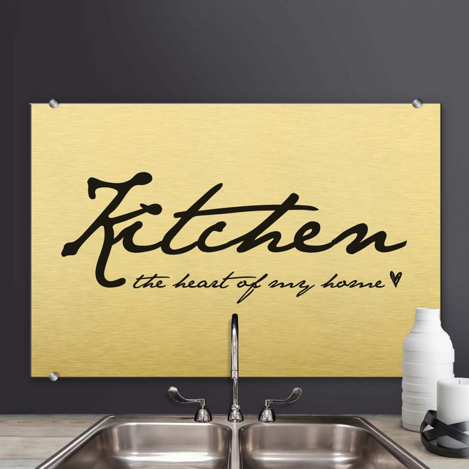 Spritzschutz Kitchen - The heart of my home
