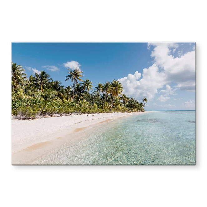 Wandbild Palmenstrand in der Südsee - Colombo - Alu-Dibond