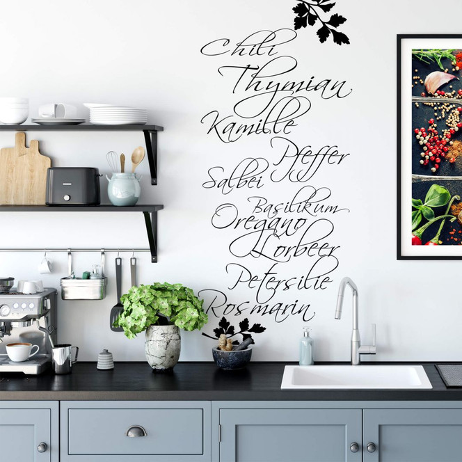 Wandtattoo Gewürze 1