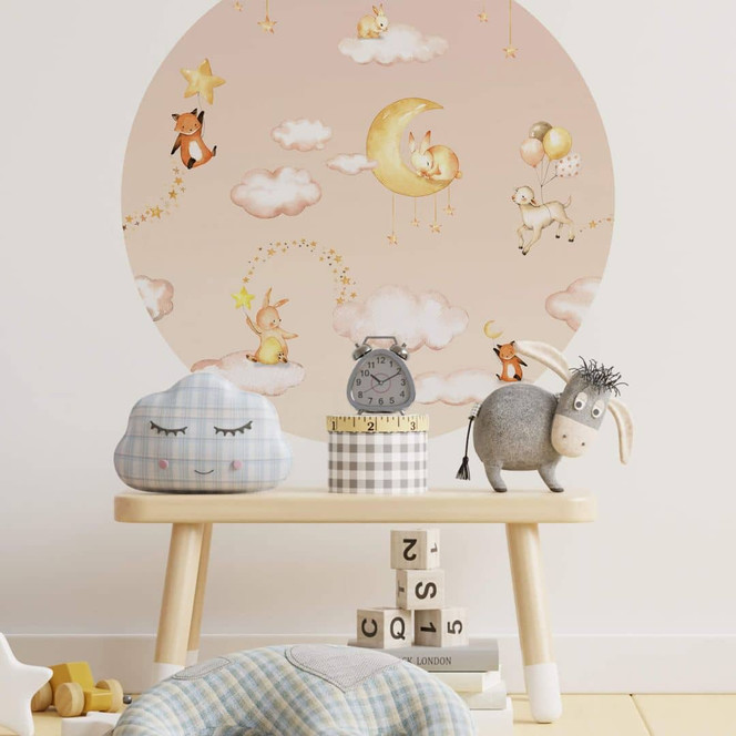 Wandtattoo Kikki Belle - Süsse Träume - rosa - rund