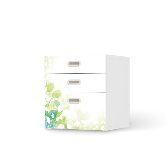 Folie IKEA Stuva / Fritids Kommode - 3 Schubladen - Flower Light- Bild 1