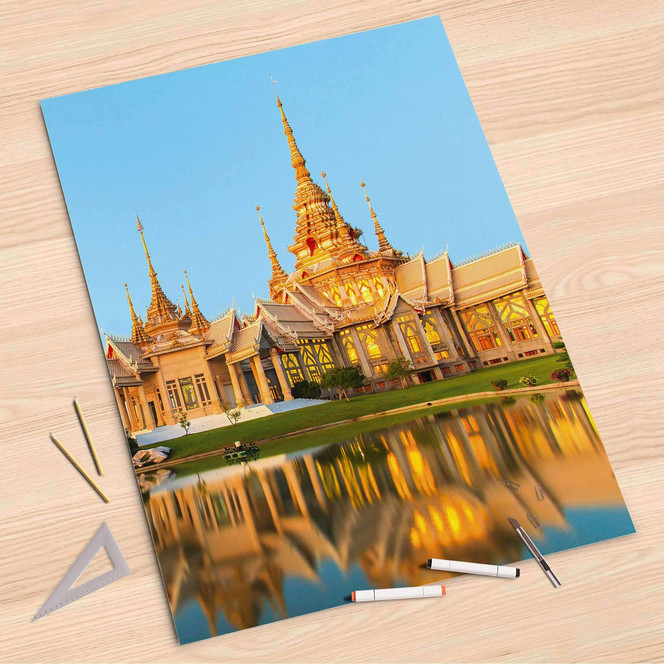Folienbogen (80x120cm) - Thailand Temple- Bild 1