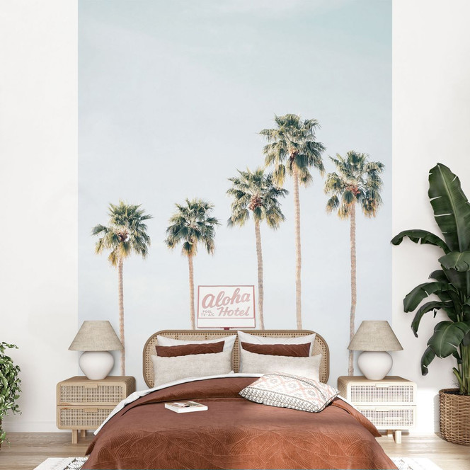 Fototapete Palmen am Hotel Aloha - Sisi & Seb