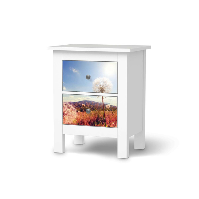 Möbelfolie IKEA Hemnes Kommode 2 Schubladen - Dandelion- Bild 1