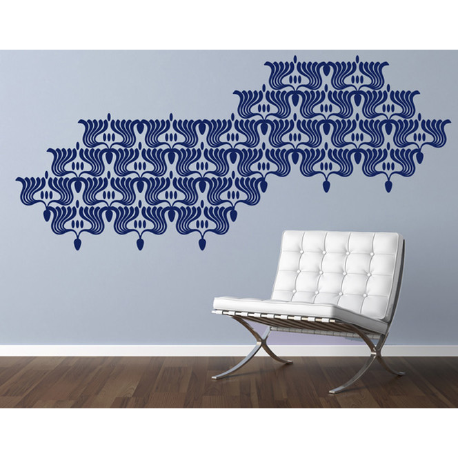 Wandtattoo Psychedelic Flowers