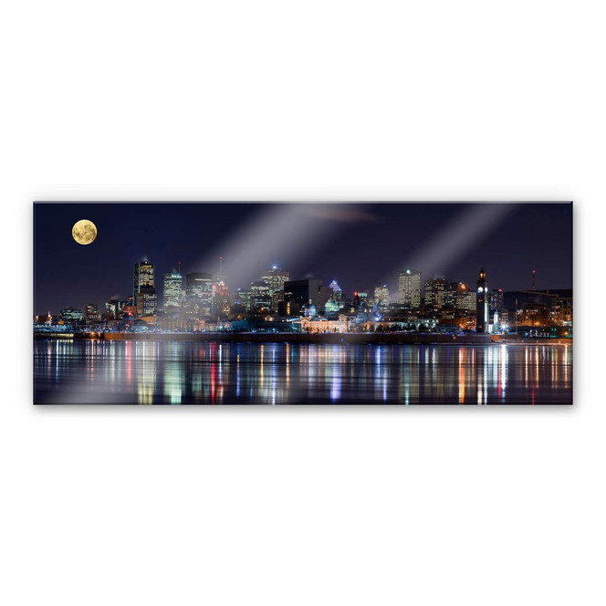 Acrylglasbild YuppiDu - Mond über Montreal