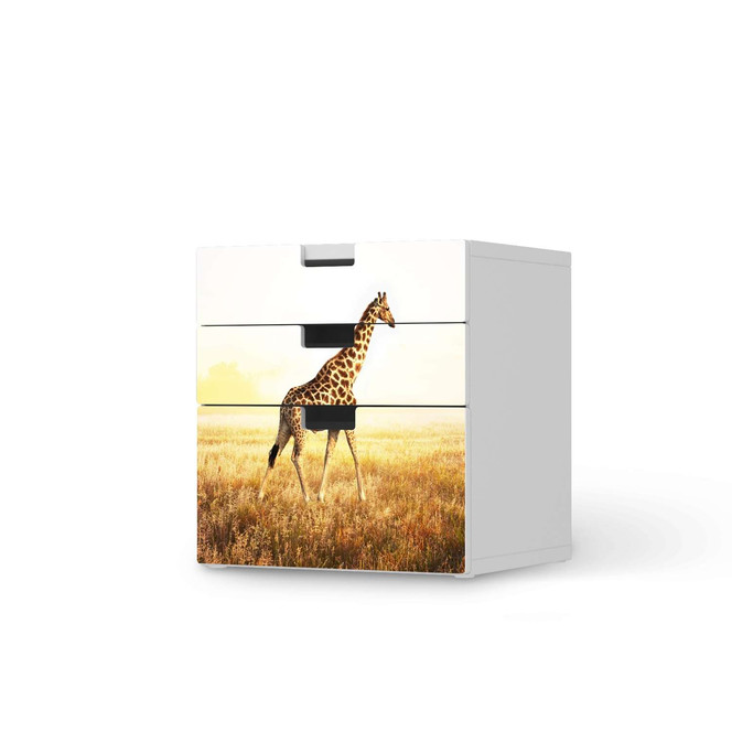 Folie IKEA Stuva / Malad Kommode - 3 Schubladen - Savanna Giraffe- Bild 1