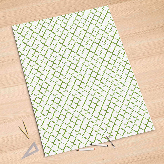 Folienbogen (100x150cm) - Retro Pattern - Grün- Bild 1