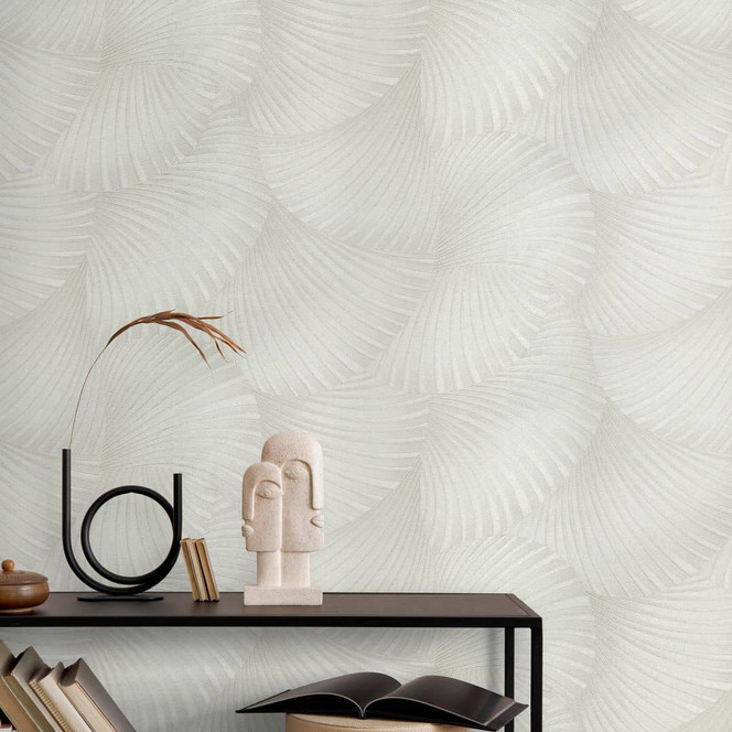 Guido Maria Kretschmer Grafiktapete Twill Fashion for Walls 5 helltaupe