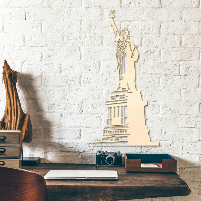 Holzkunst Pappel - Freiheitsstatue