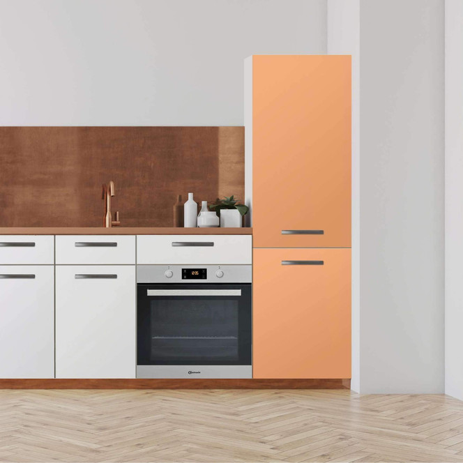 Klebefolie - Hochschrank (60x200cm) - Orange Light- Bild 1