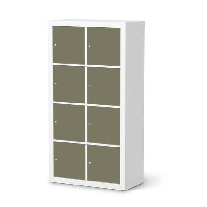 Klebefolie IKEA Expedit Regal 8 Türen - Braungrau Light- Bild 1
