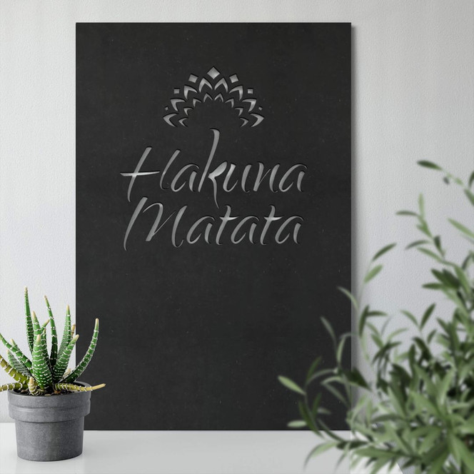 MDF - Holzdeko Hakuna Matata mit Blume