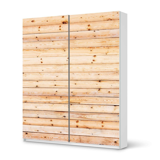 Möbelfolie IKEA Pax Schrank 236cm Höhe - Schiebetür - Bright Planks- Bild 1