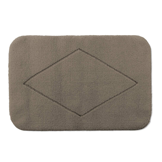 Raute Badteppich Wunschmass in Taupe 58
