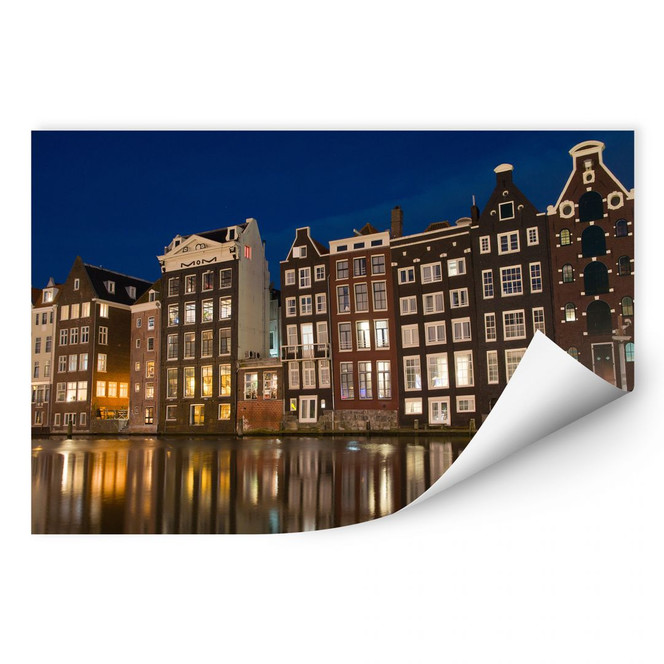 Wallprint Amsterdam am Kanal