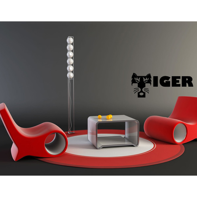 Wandtattoo Buchstaben Tiger