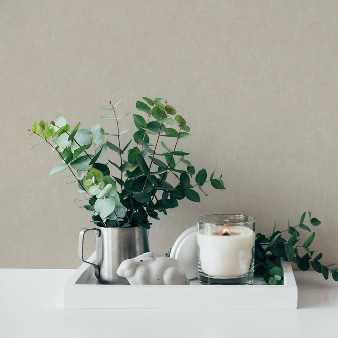 A.S. Création Unitapete Geo Effect Vliestapete einfarbig grau