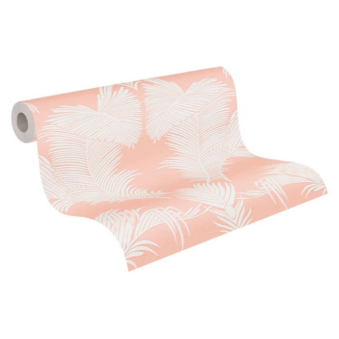 A.S. Création Vliestapete Trendwall 2 Palmentapete tropisch rosa, weiss