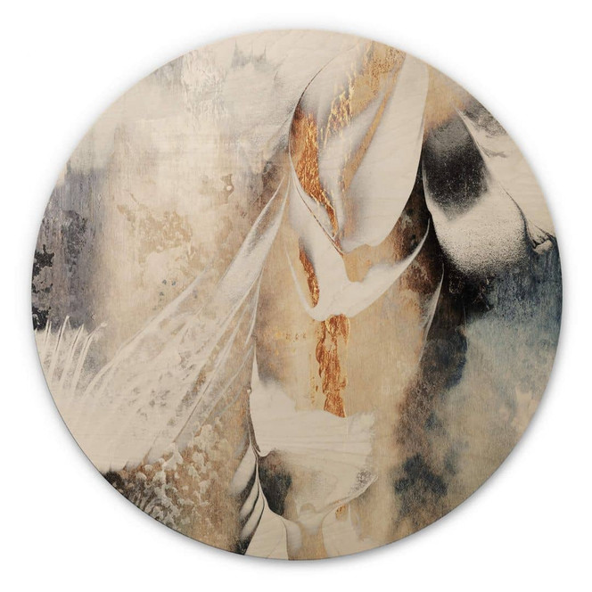 Holzbild Fredriksson - Seelenruhe - Rund