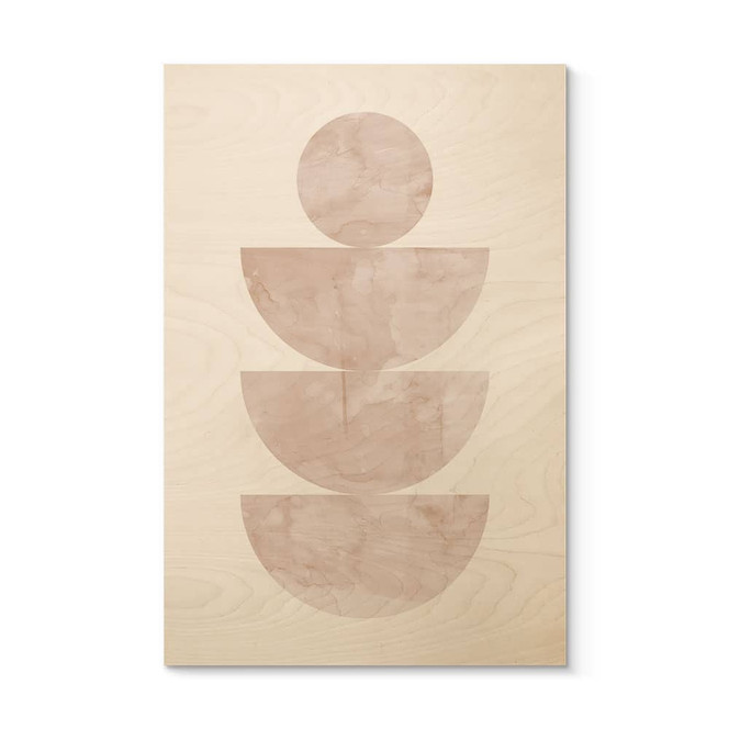 Holzbild Geometrisches Gleichgewicht - Abstrakte Komposition - Costa